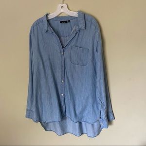 Apt 9 Hi-Low Chambray Shirt XL